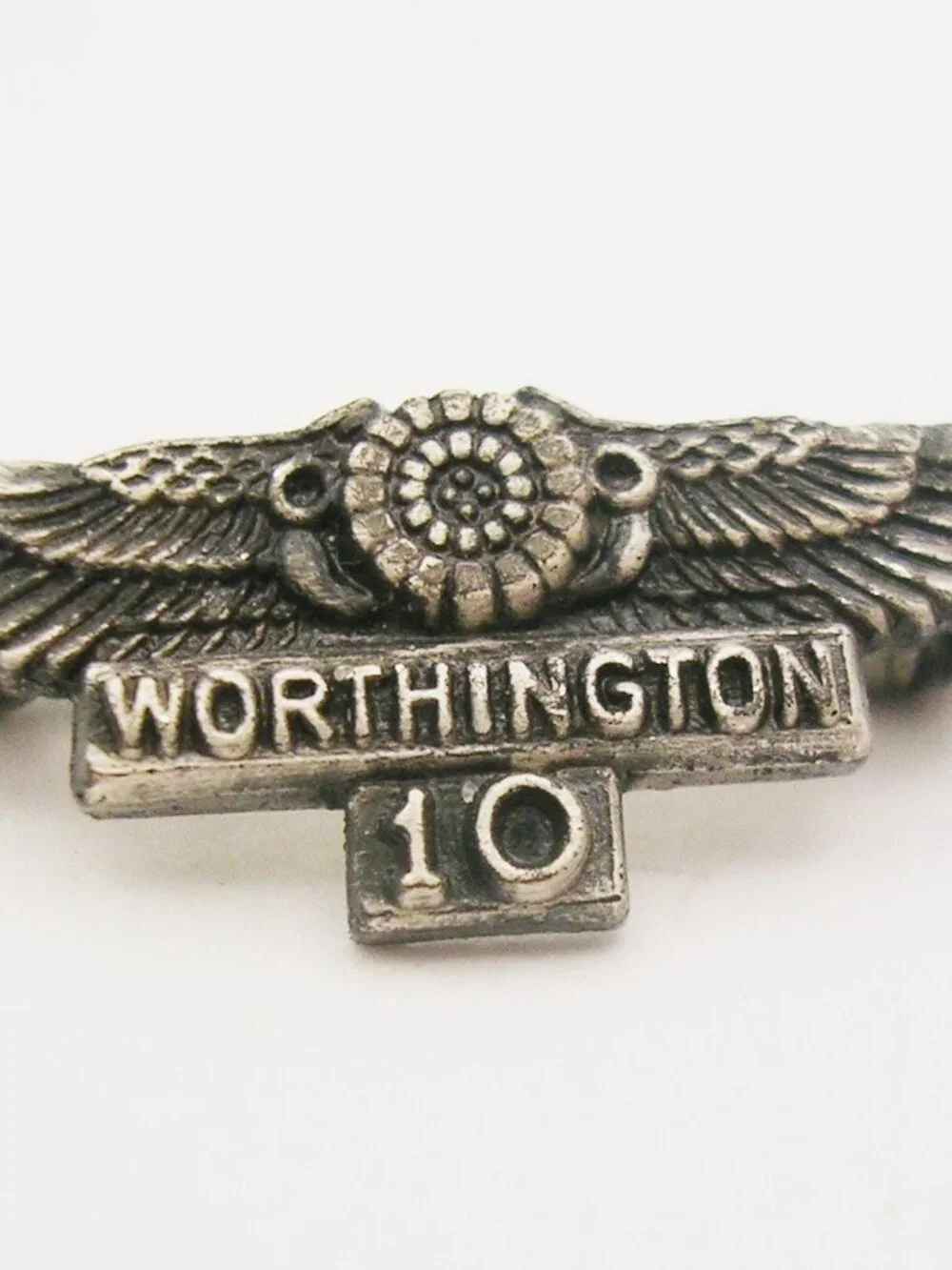 Vintage Worthington Service Award Wing Pin Sterling Silver 10 Years